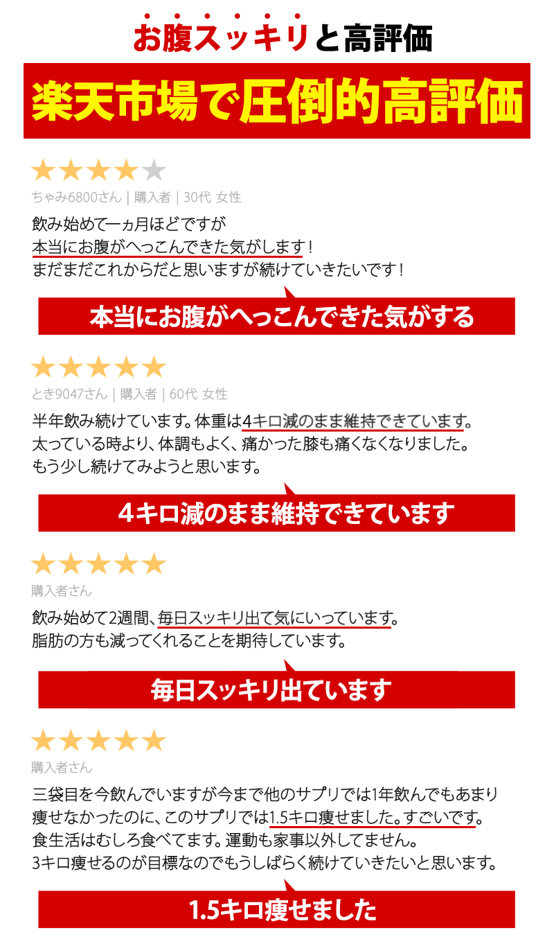 本当に効くダイエットサプリの口コミ４