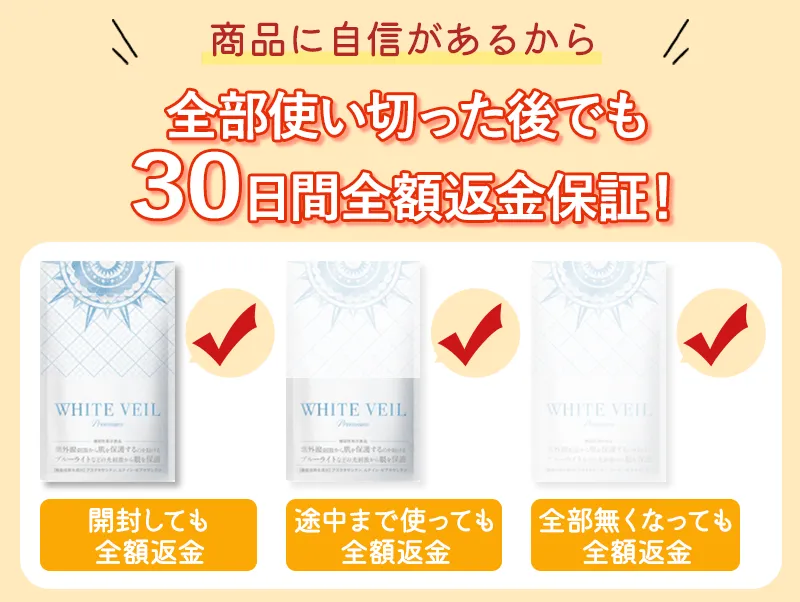 全額返金保証で安全